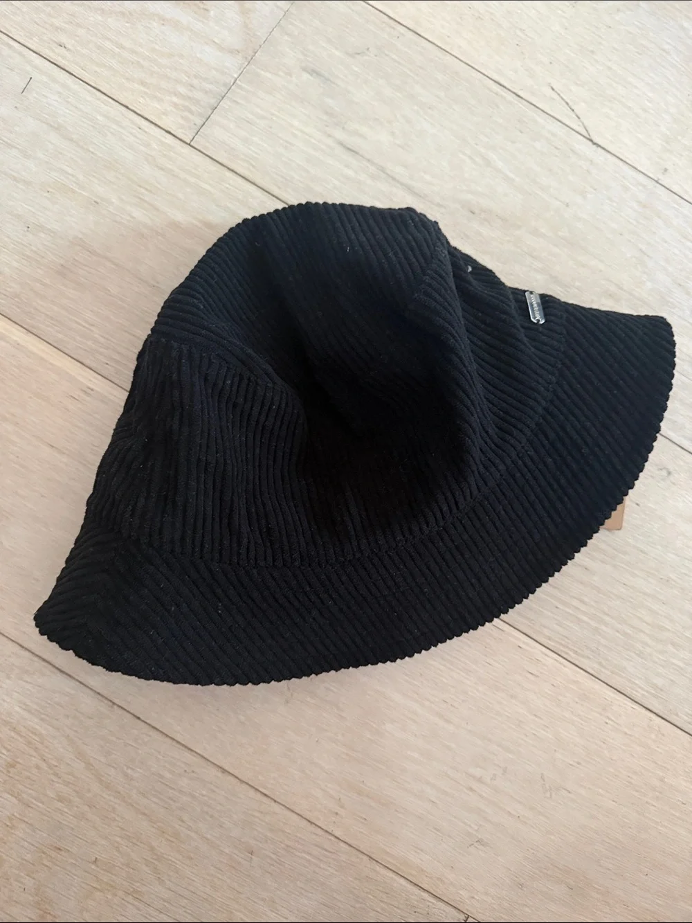 Steve Madden Black Corduroy Bucket Hat
